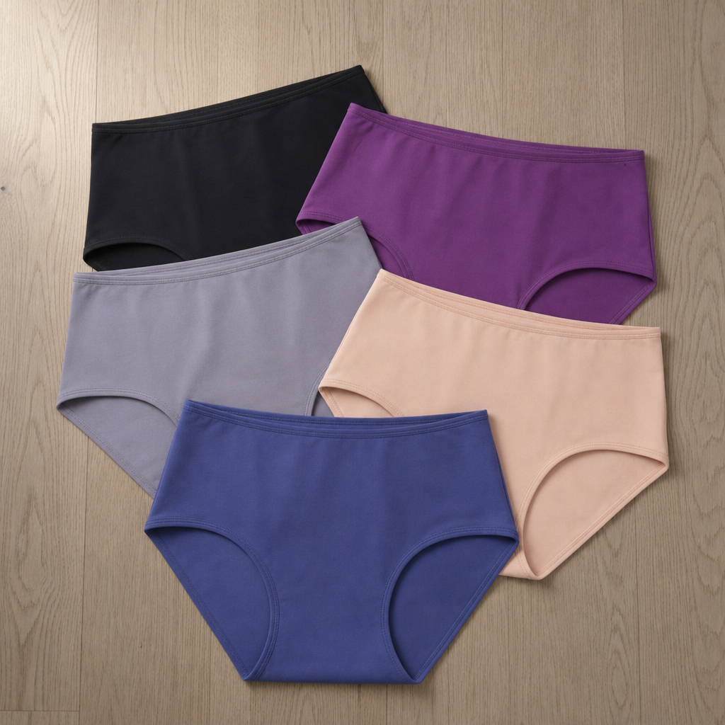 Estepona High Waist Leak-Proof Briefs in 🌸5 PCS Random Color (Buy 3 Get 2 Free）