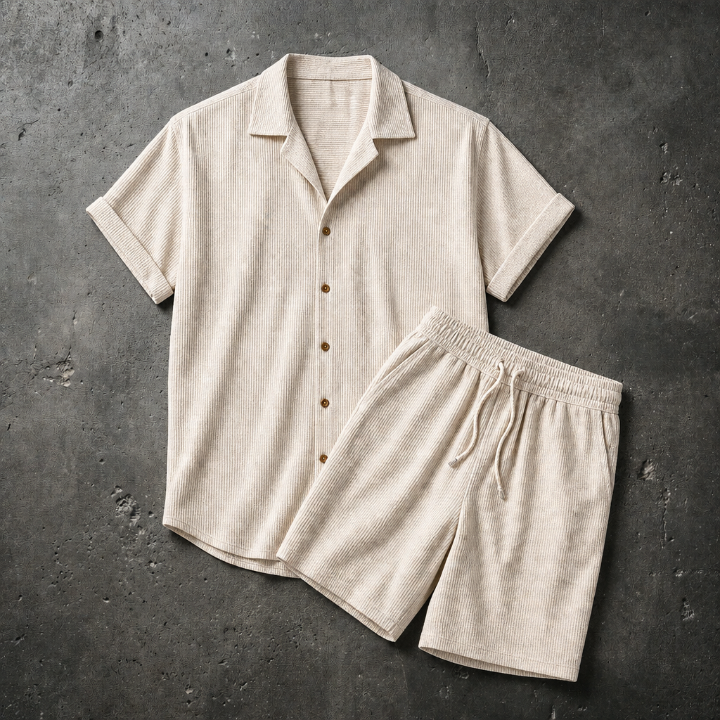 Portofino Casual Two Piece Set in Beige