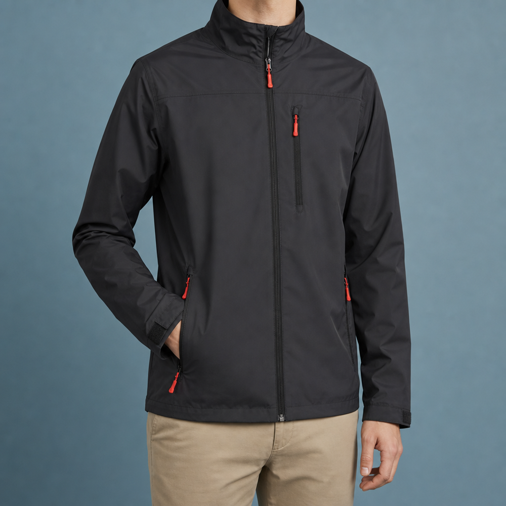 Mantova Waterproof Rain Jacket in Black