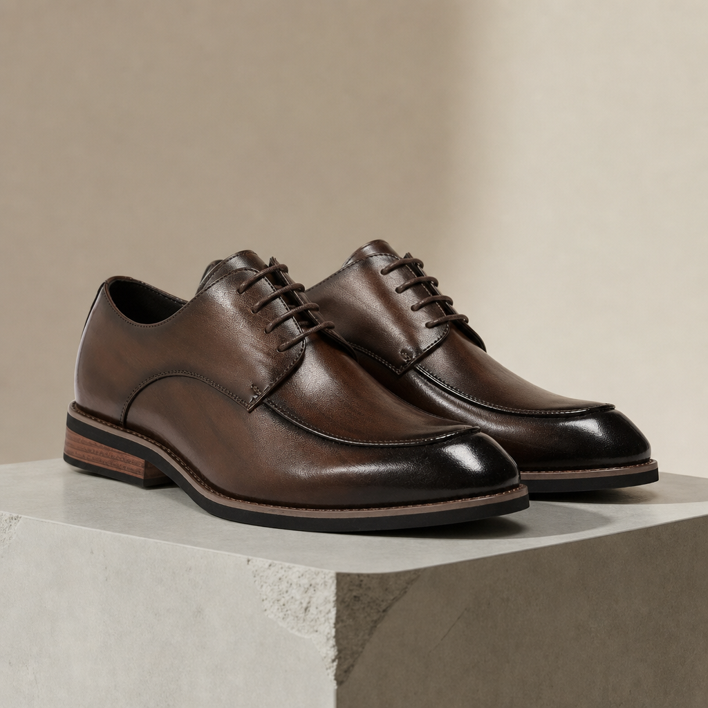 Villefranche Split-Toe Derby Shoes in Brown