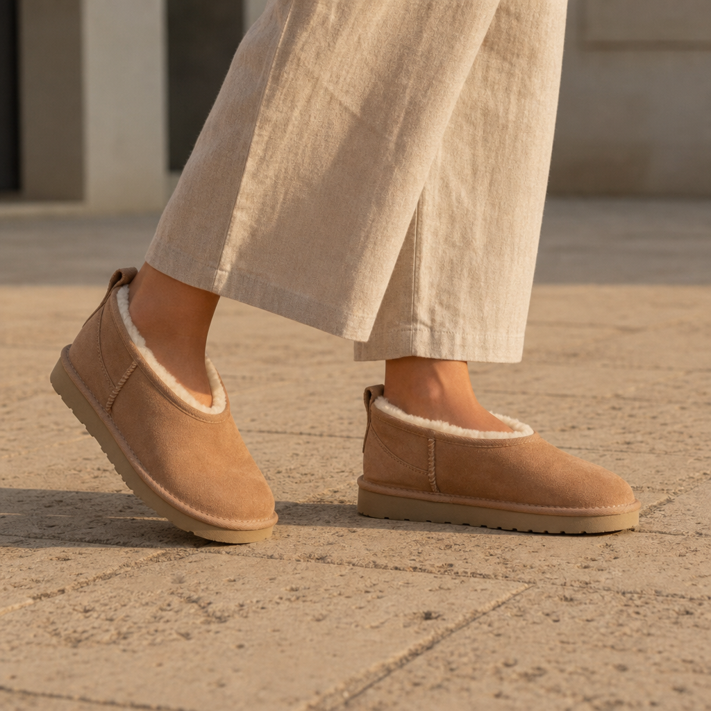 Silves Sherpa Lined Ankle Boots in brown