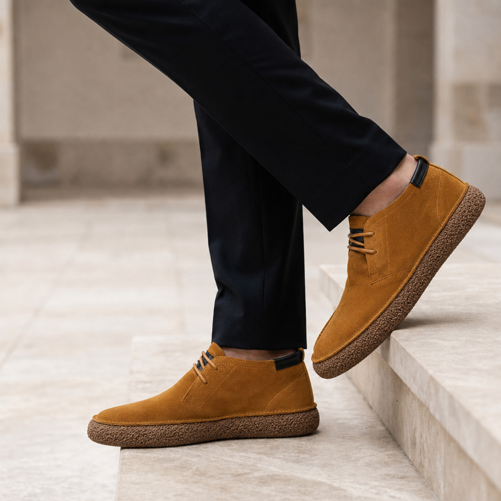 Ascoli Suede Chukka Boots in Brown