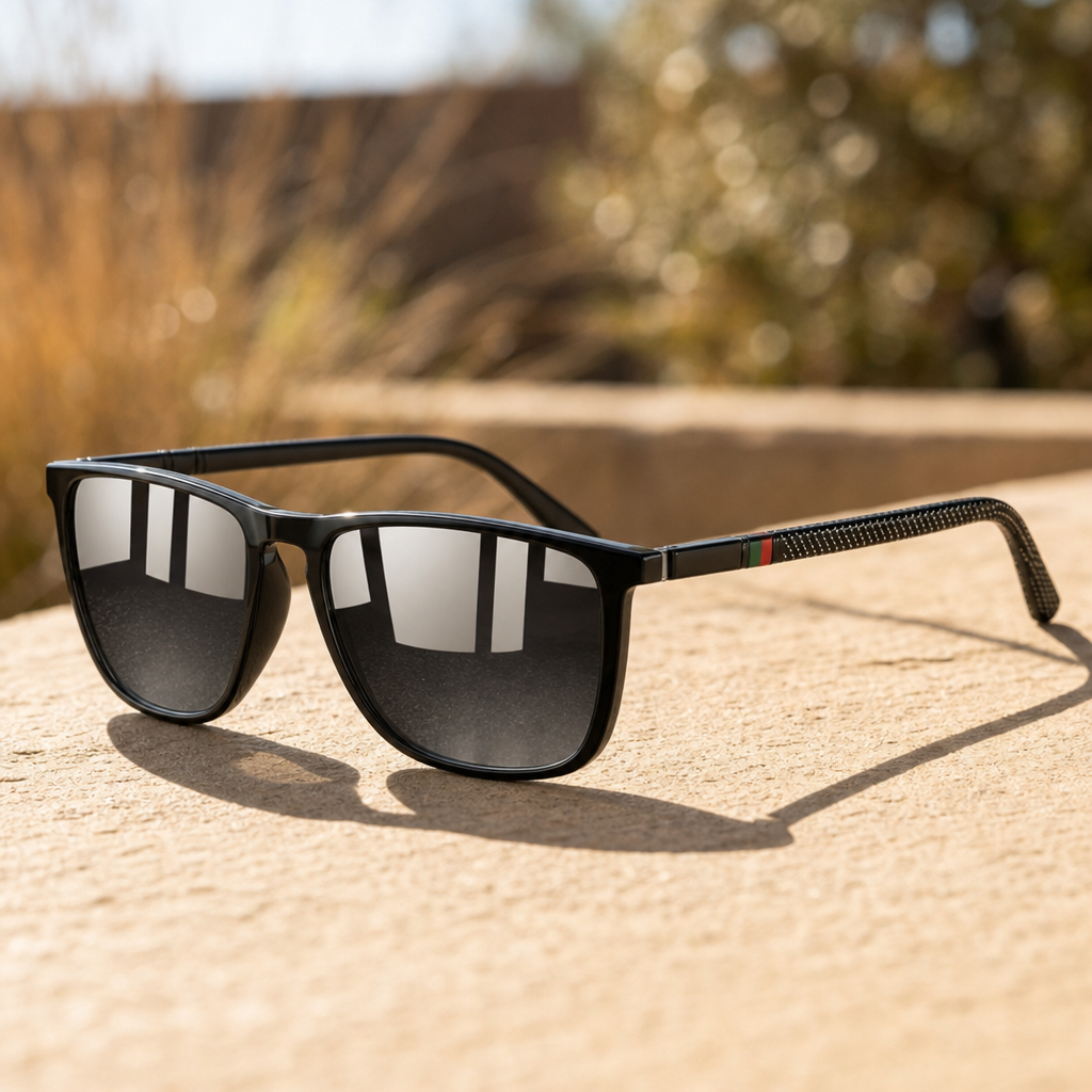Men's Otranto Sunglasses in Classic Black