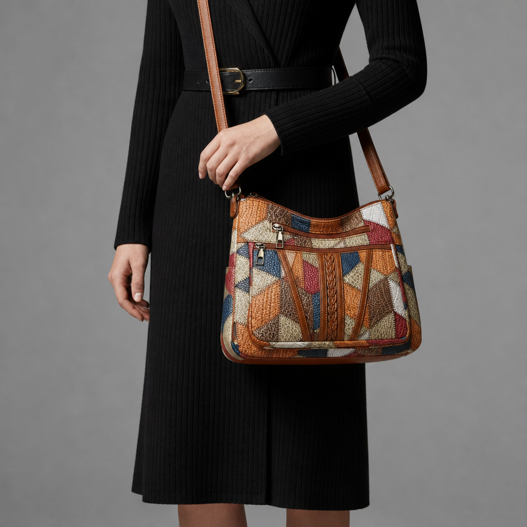 Sarentina Patchwork Crossbody Bag in Default