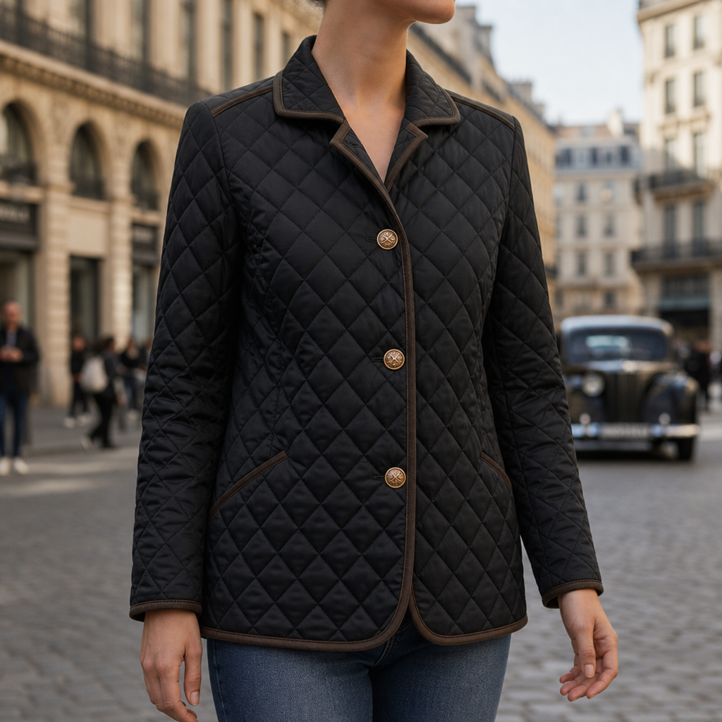 Nazare Quilted Button Jacket in Default