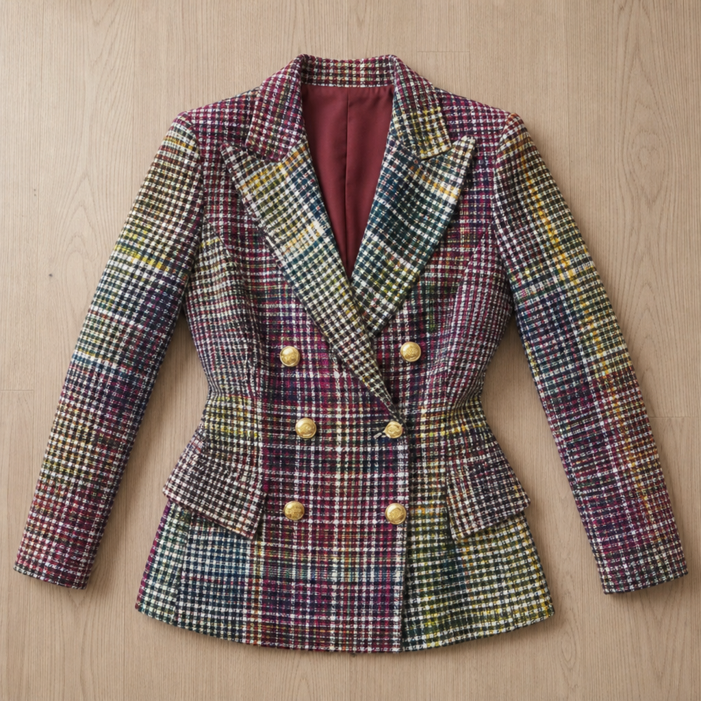 Beaulieu Plaid Double-Breasted Suit in Default