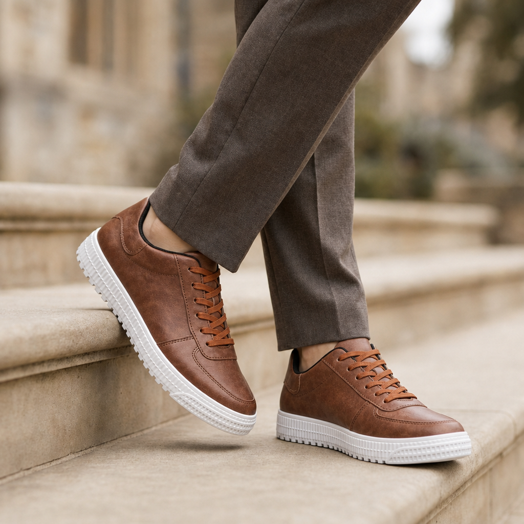 Mijas Leather Casual Sneakers in Default