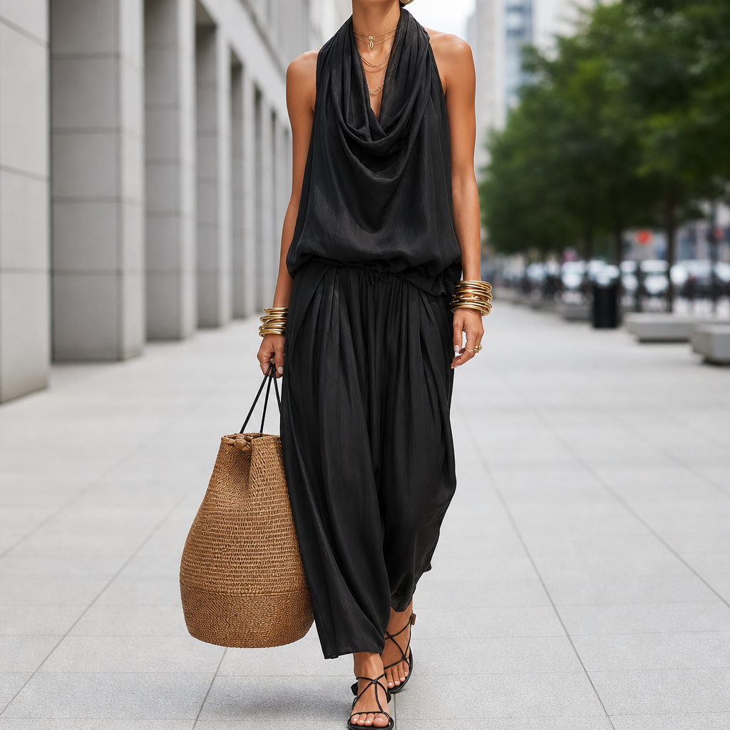 Patmos Halter Wide-Leg Set in Default