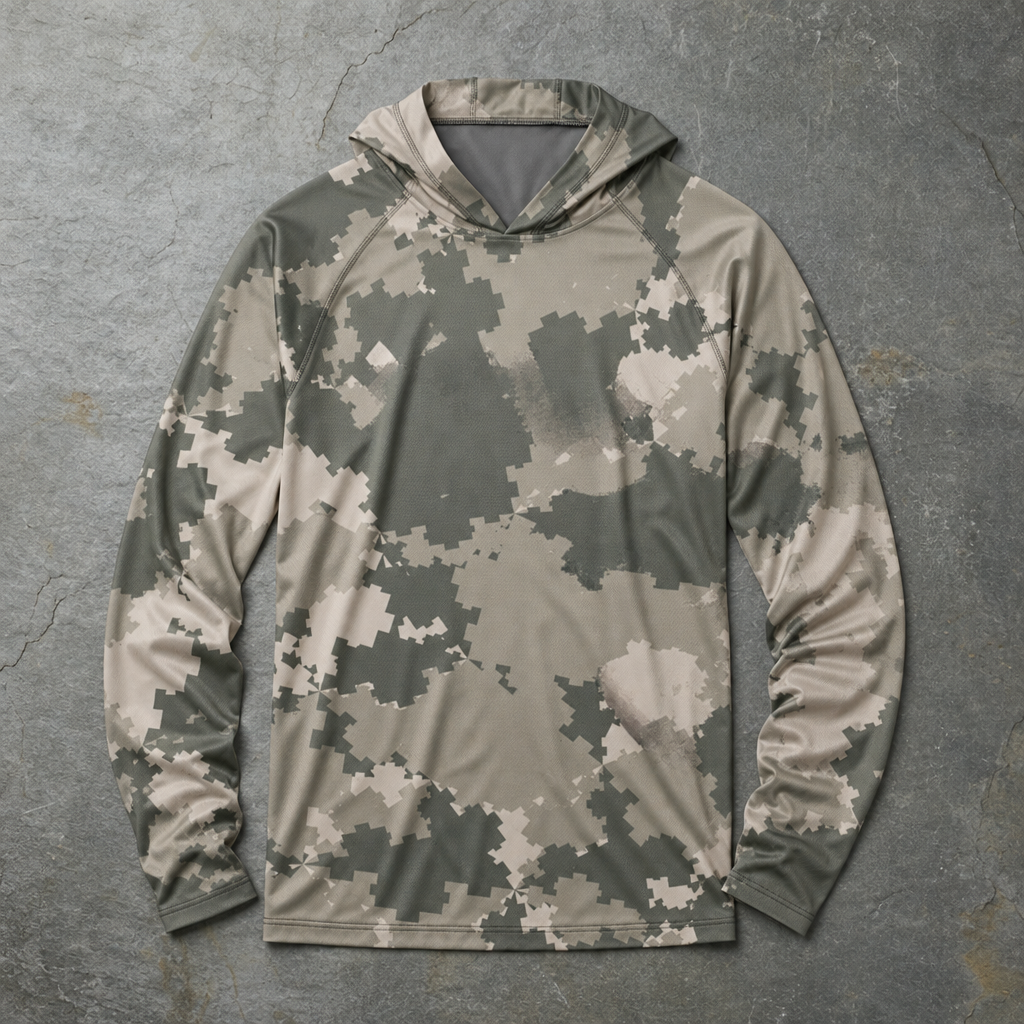 Nazare Digital Camo Hoodie in Dune