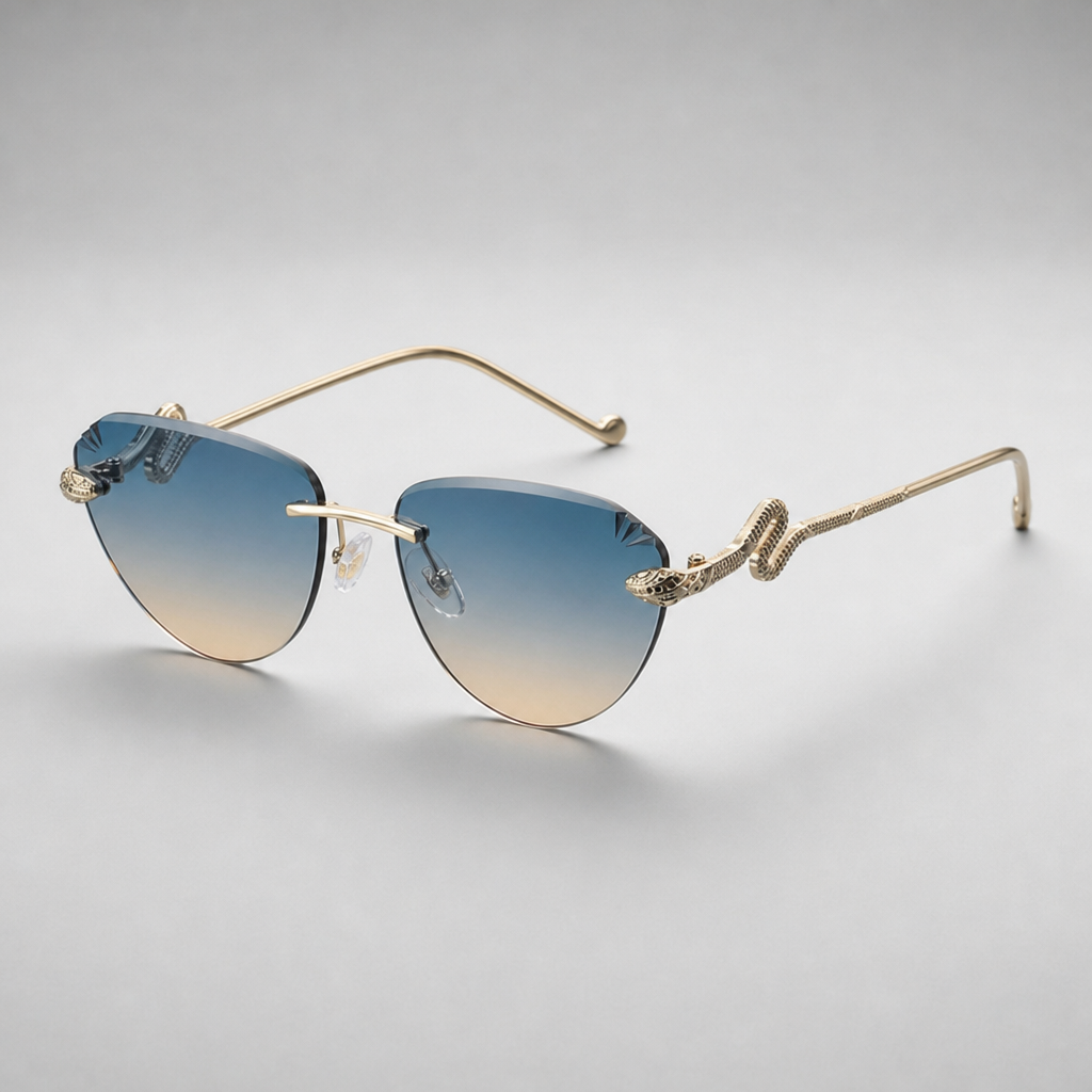 Women's Portofino Sunglasses in Gold-Blue