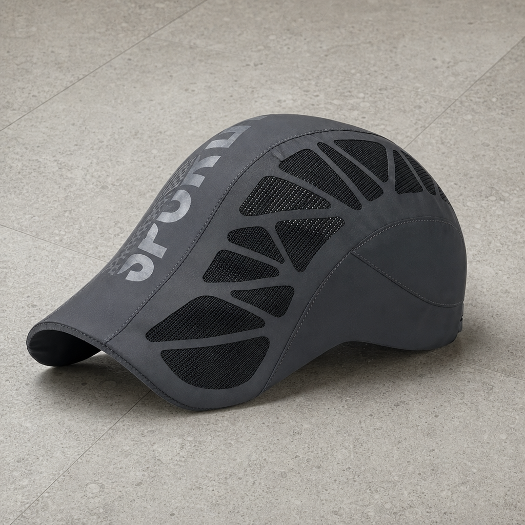 Calpe Mesh Sport Beret in Gray