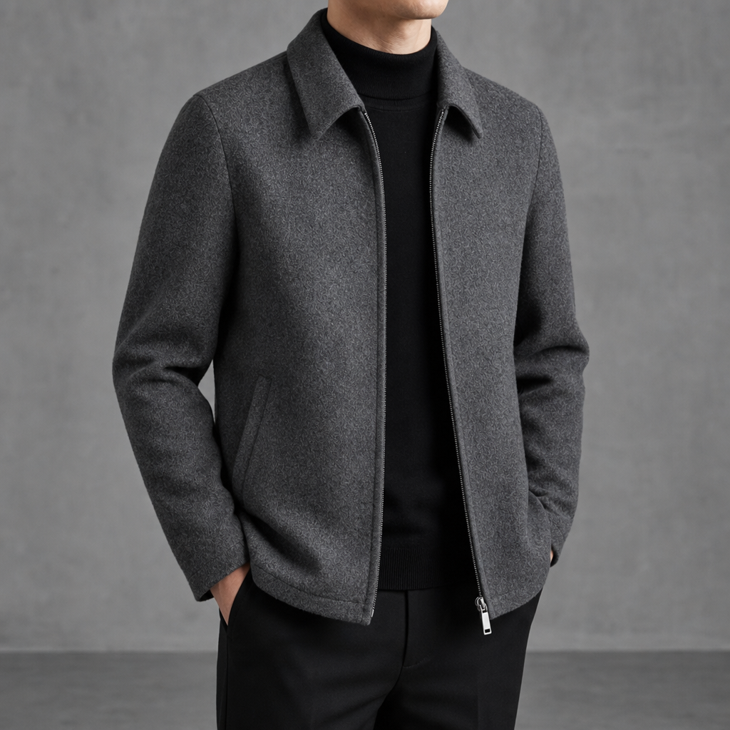 Spoleto Wool Blend Jacket in Gray