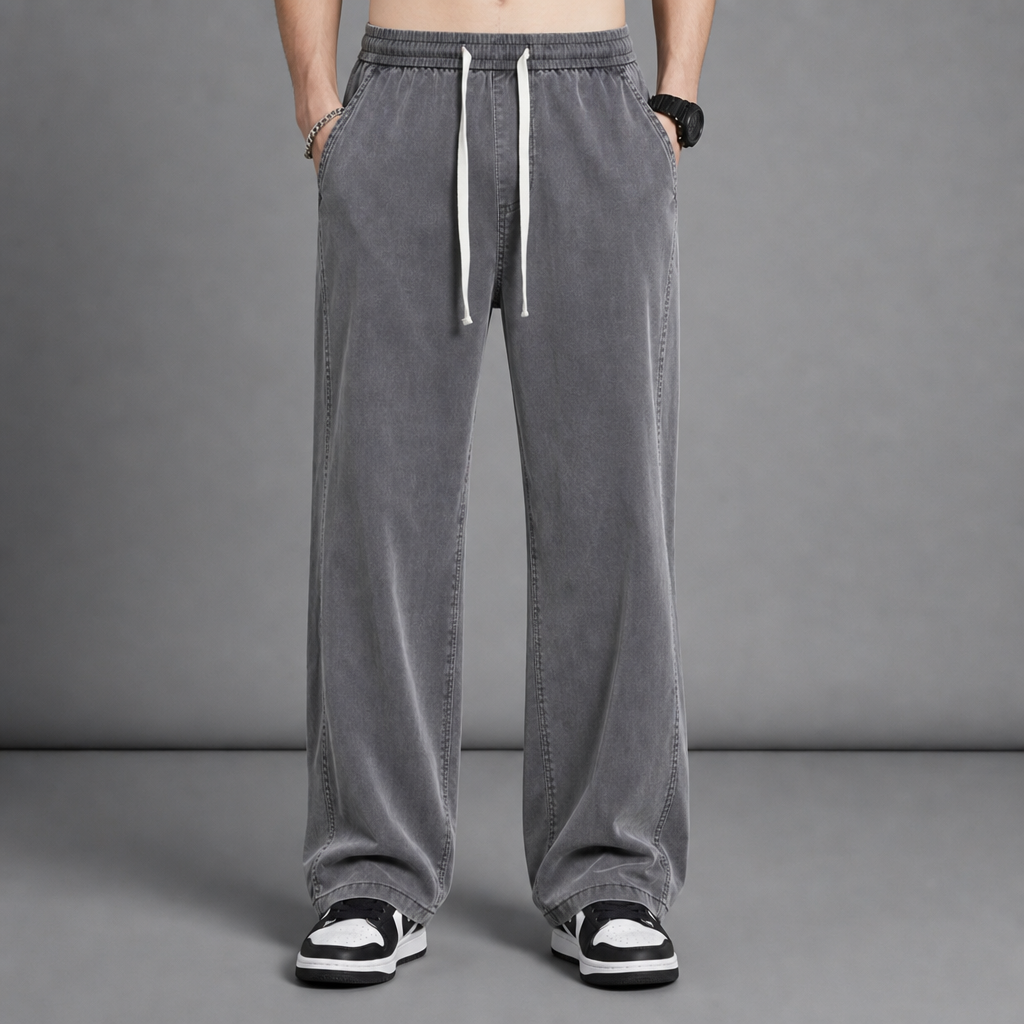 Rab Wide Leg Drawstring Pants in Grey