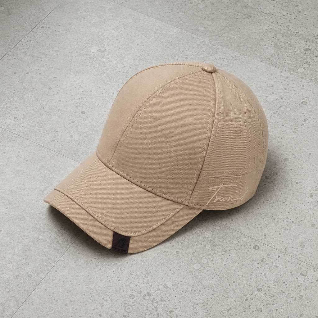 Ragusa Structured Twill Baseball Cap in Khaki