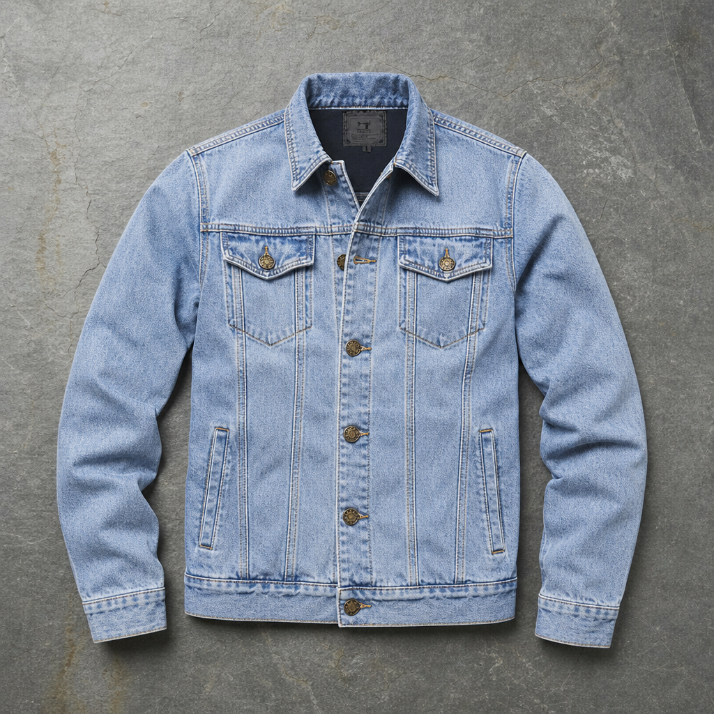 Tarifa Classic Fit Denim Jacket in Light Blue