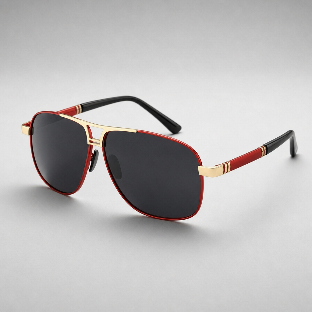 Men's Alicante Sunglasses in Red