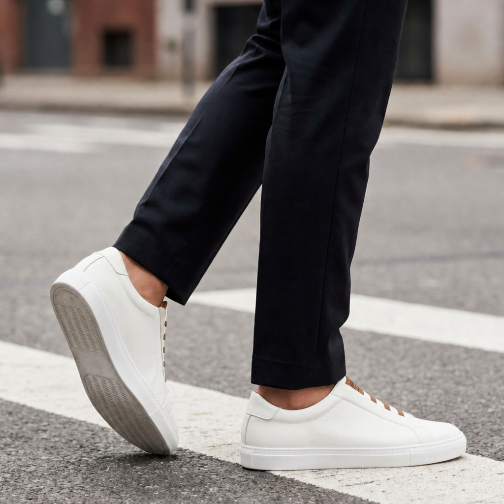 Gaeta Leather Slip-On Sneakers in White