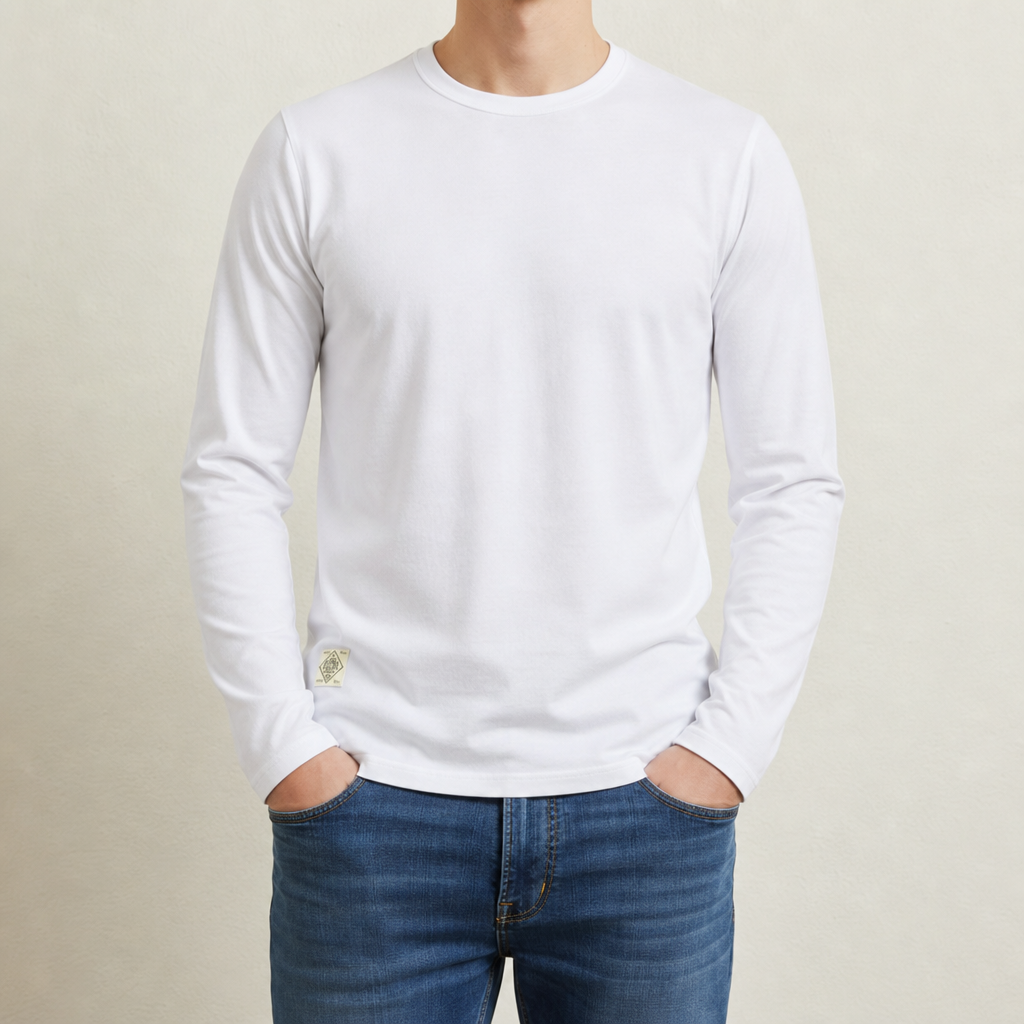 Whitworth Long Sleeve Shirt in White