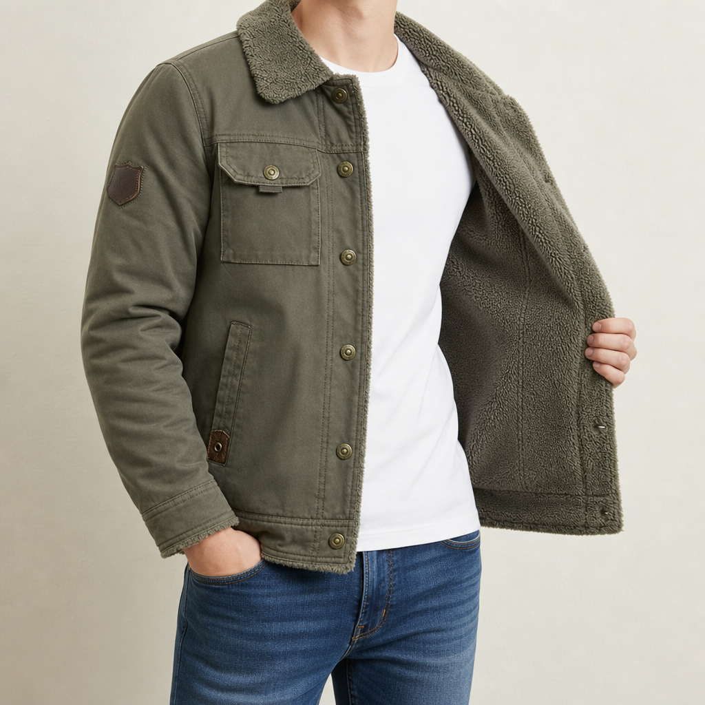 Clarinate Comfort Jacket in Army Green