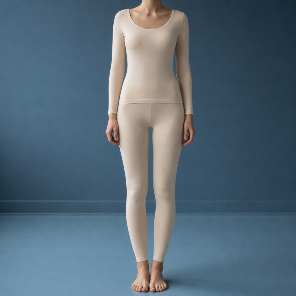 Larnaca Seamless Thermal Set in Beige