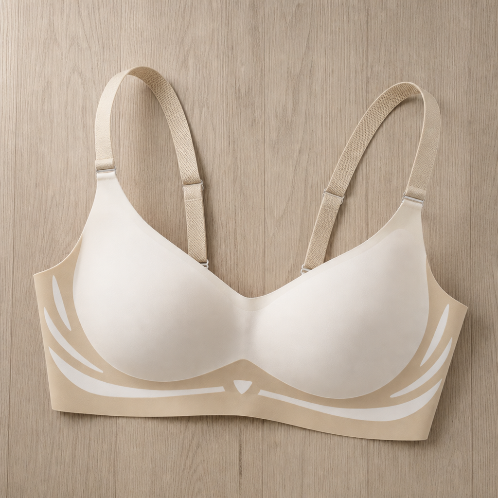 Limassol Wire-Free Push-Up Bra in Beige