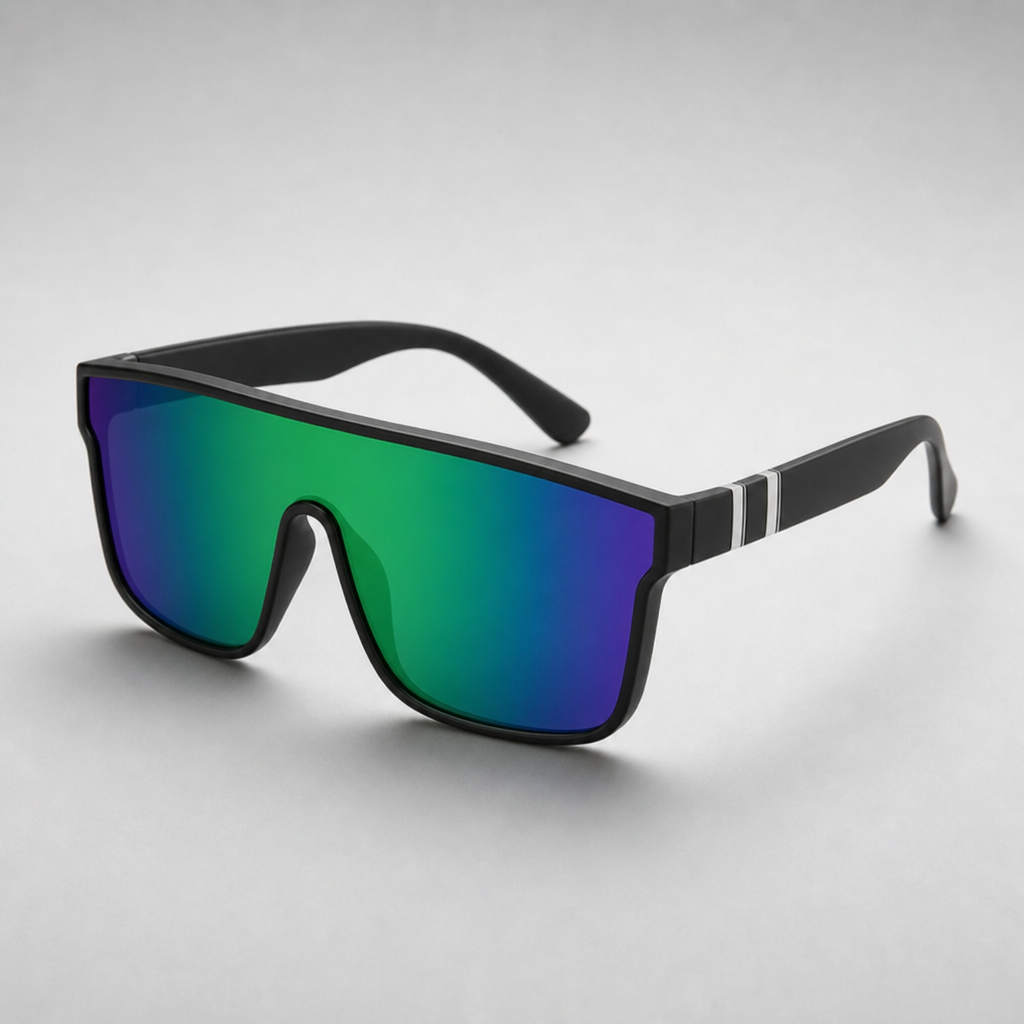 Women's Seville Sunglasses in Black/Green