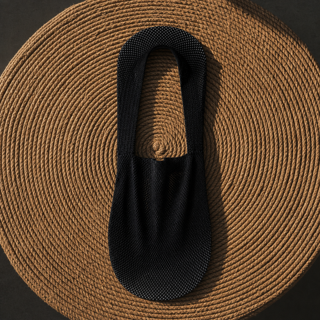 Naxos Mesh No-Show Socks in Black