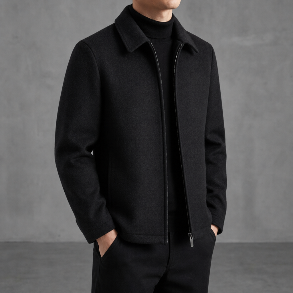 Spoleto Wool Blend Jacket in Black