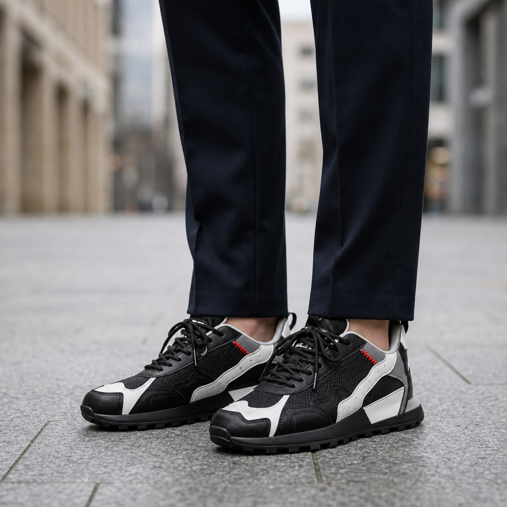 Lesvos Utility Trail Sneakers in Black