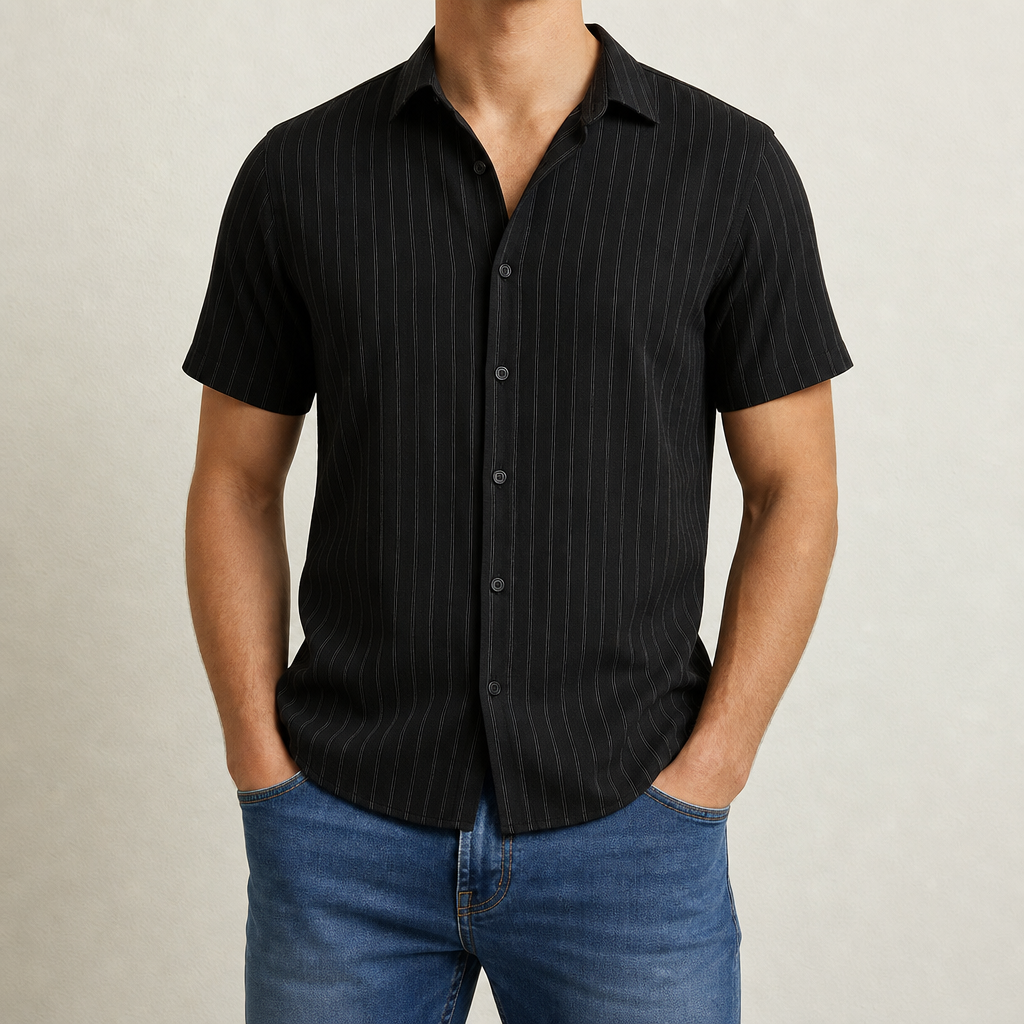 Kofino Short Sleeve Shirt in Black