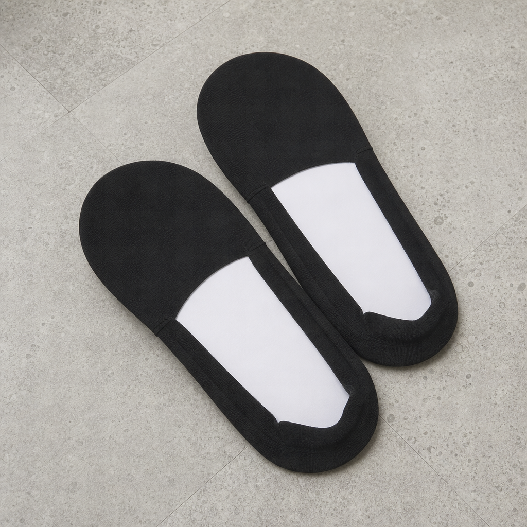 Ikaria No-Show Cotton Socks in Black
