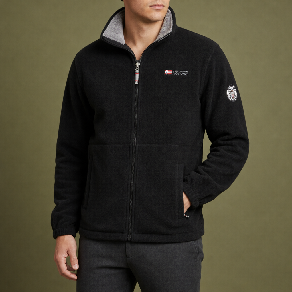 Figueres Full-Zip Fleece Jacket in Black