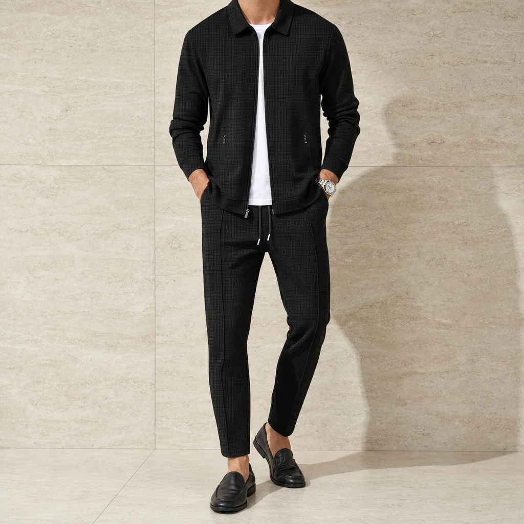 Kaiserla Tracksuit Set in Black