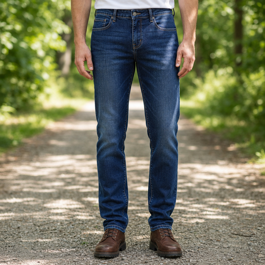 Delphi Slim Fit Stretch Jeans in Blue