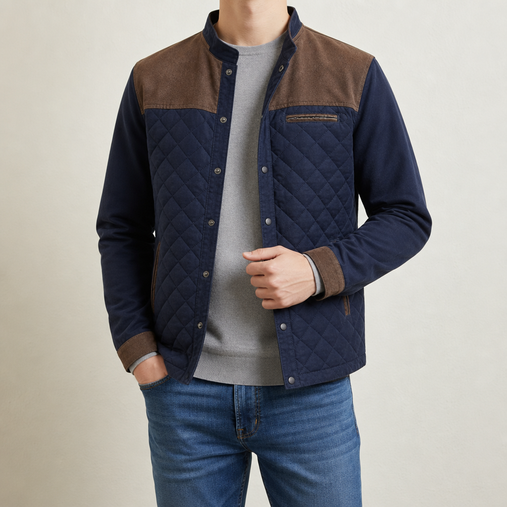 Masterio Casual Bomber Jacket in Brown