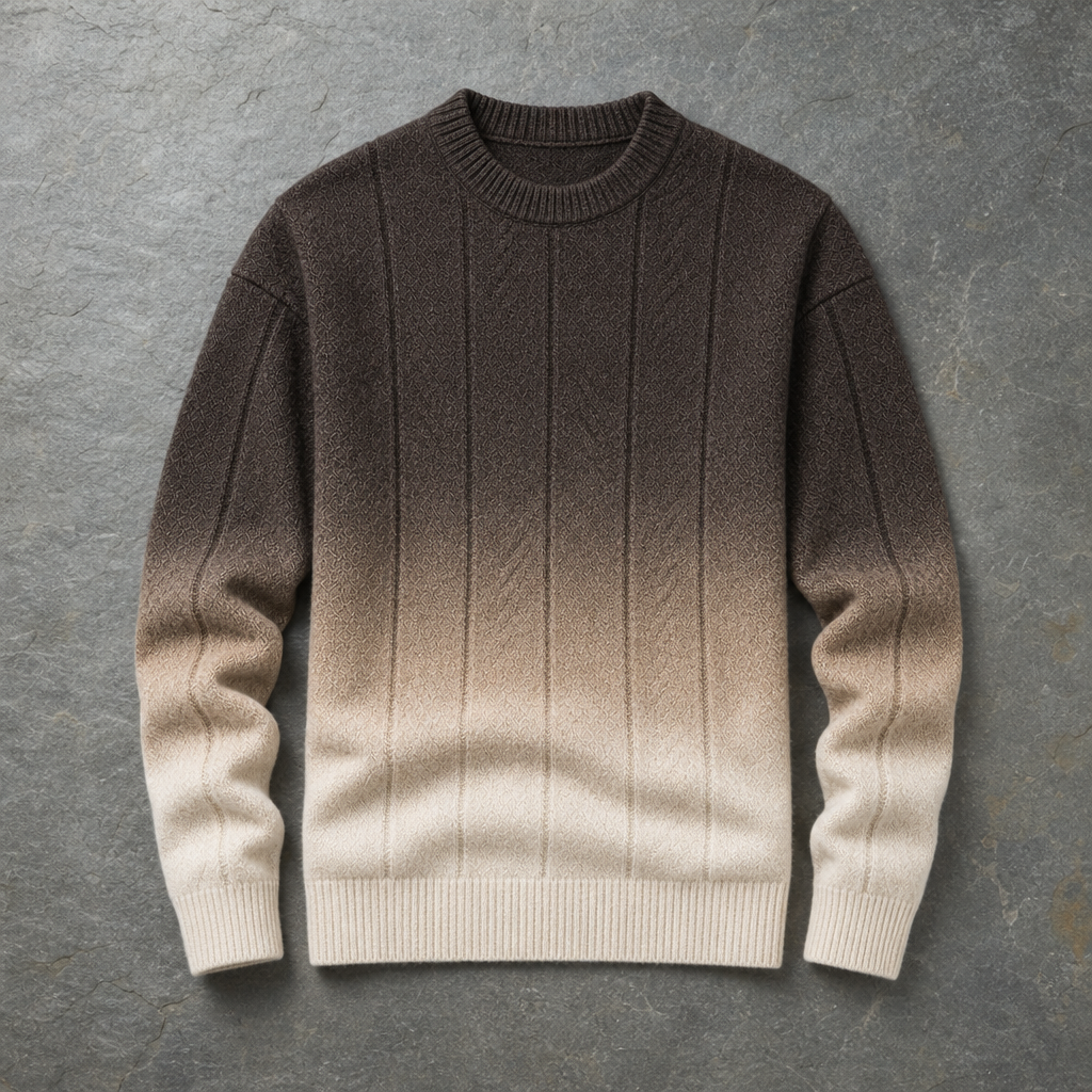 Roussillon Gradient Ombre Sweater in Coffee