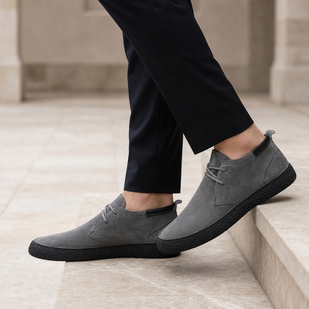 Ascoli Suede Chukka Boots in Gray