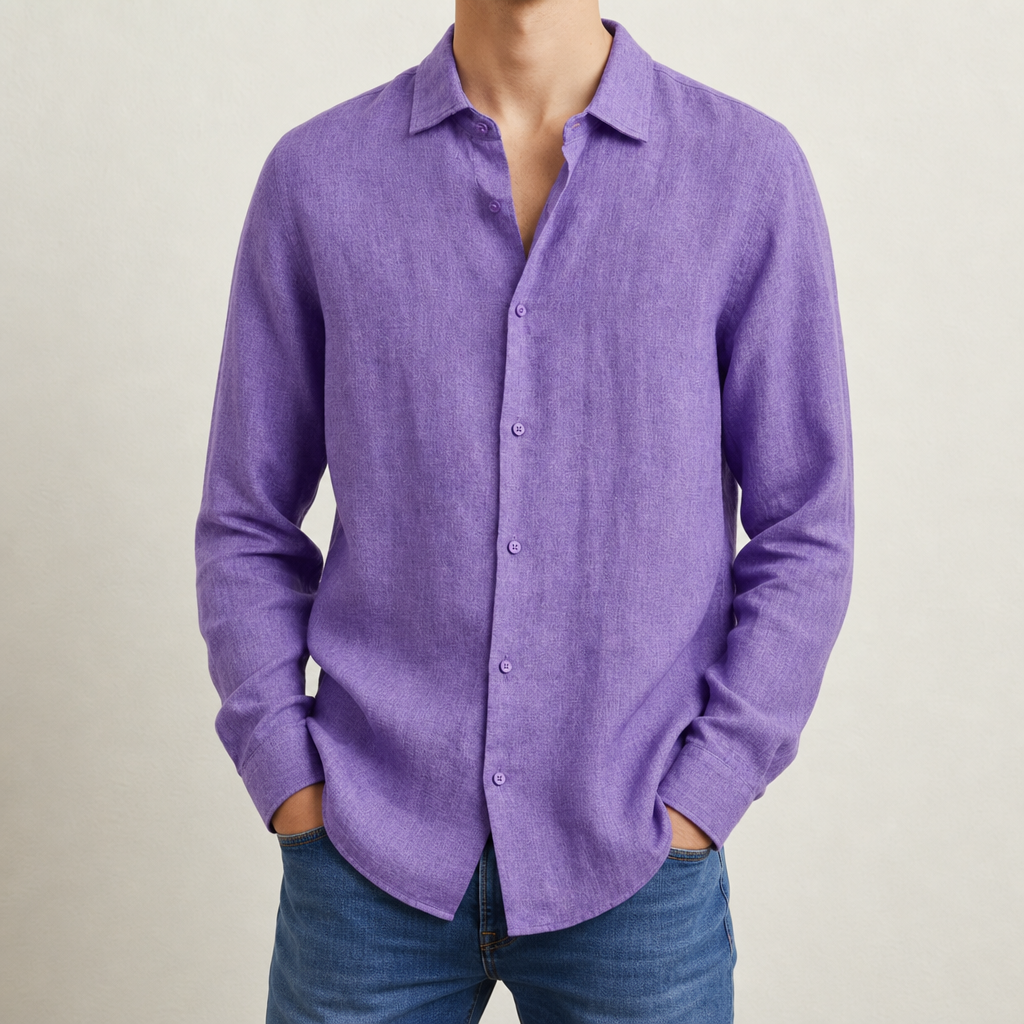 Napoli Long Sleeve Shirt in Lila