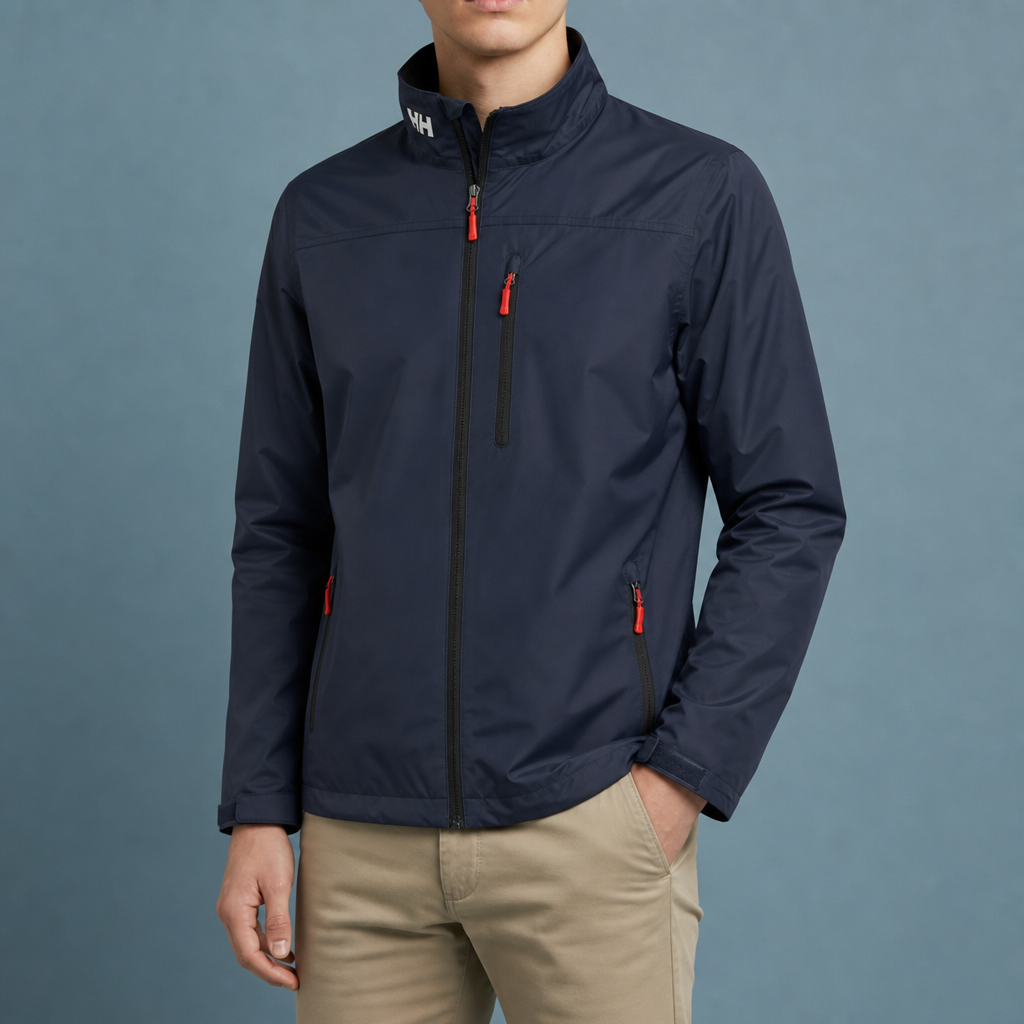 Mantova Waterproof Rain Jacket in Navy Blue