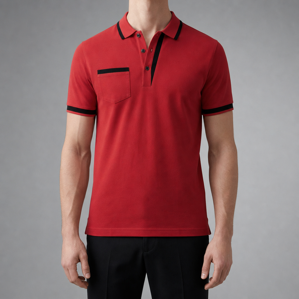 Quava Polo Shirt in Red