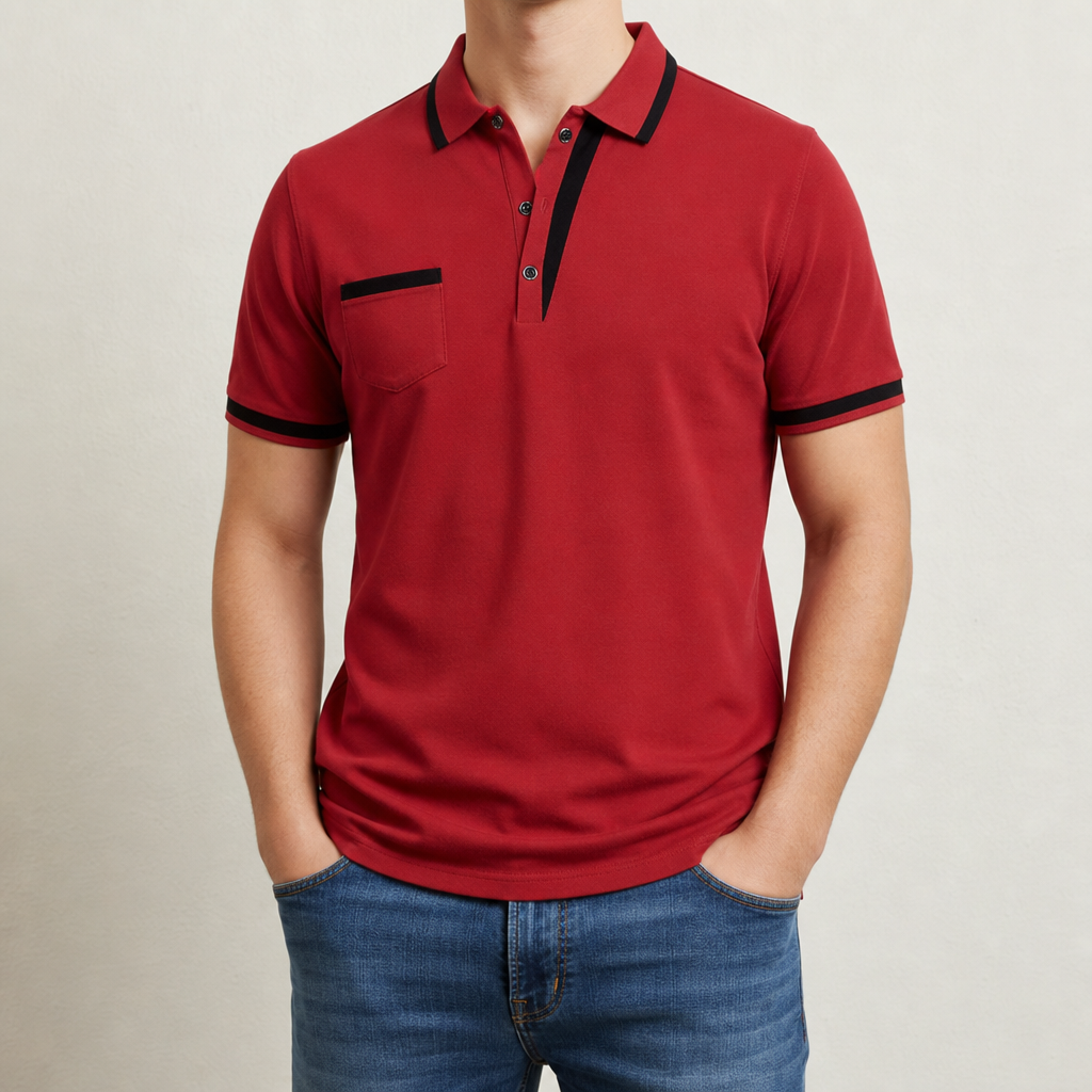 Gianluca Polo Shirt in Red