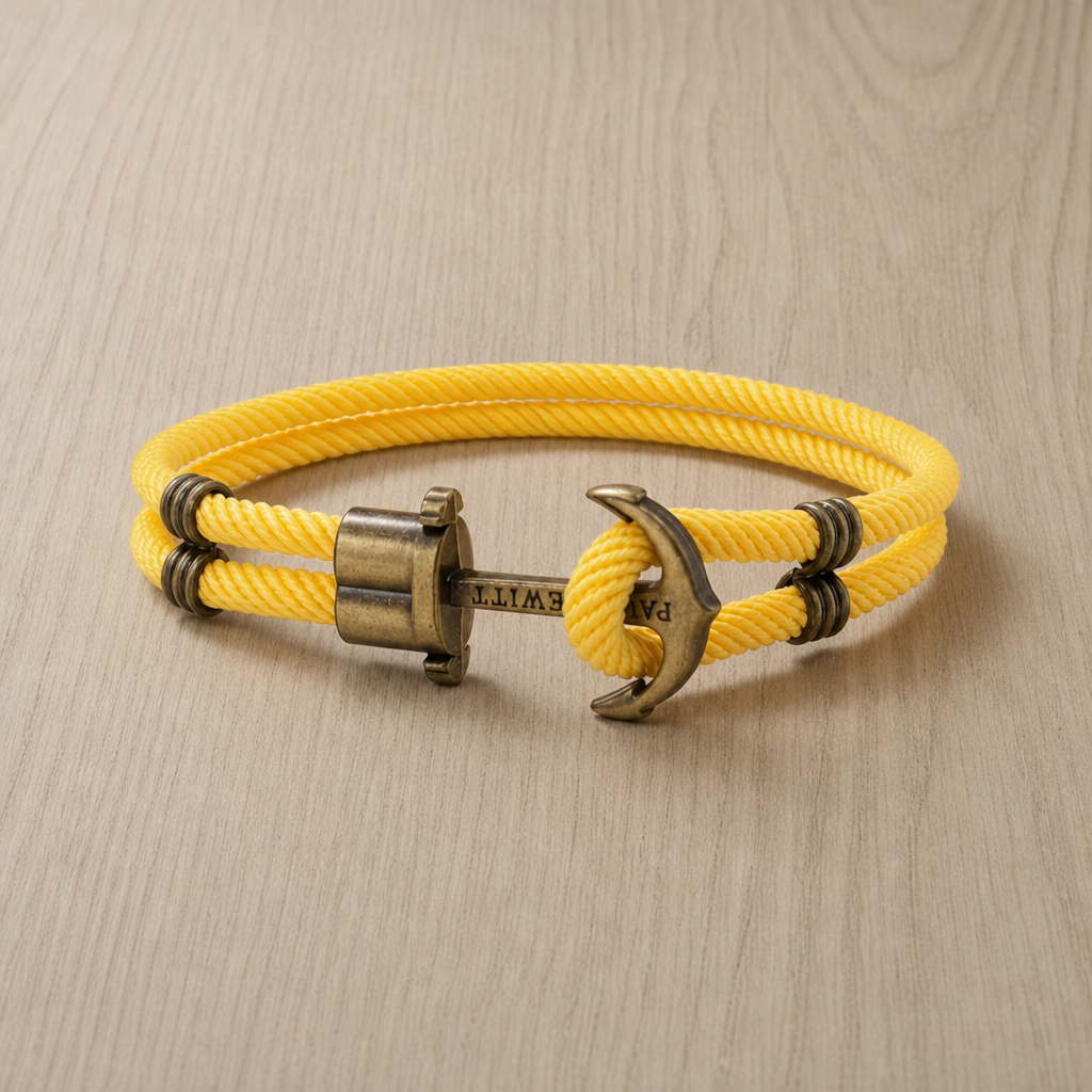 Taormina Anchor Rope Bracelet in Yellow