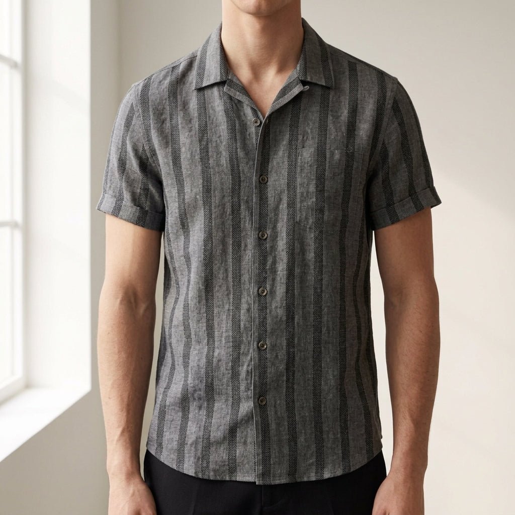 Charcoal Grey Stripe