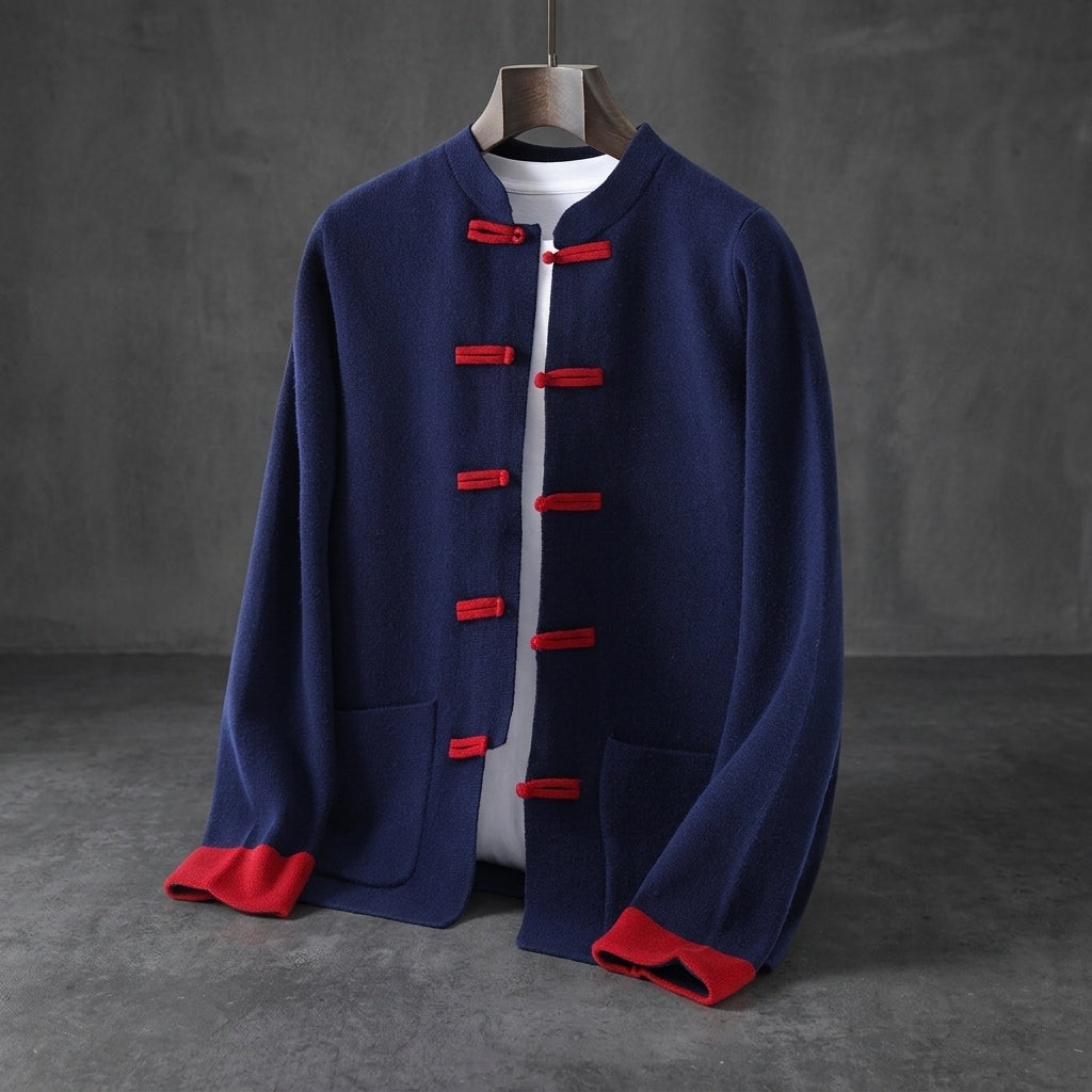 Navy Blue & Red