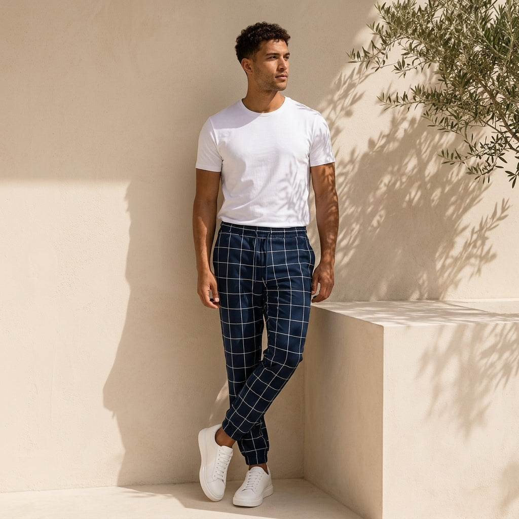 Navy Blue Plaid