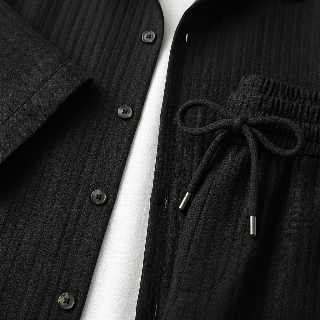 Black Pinstripe