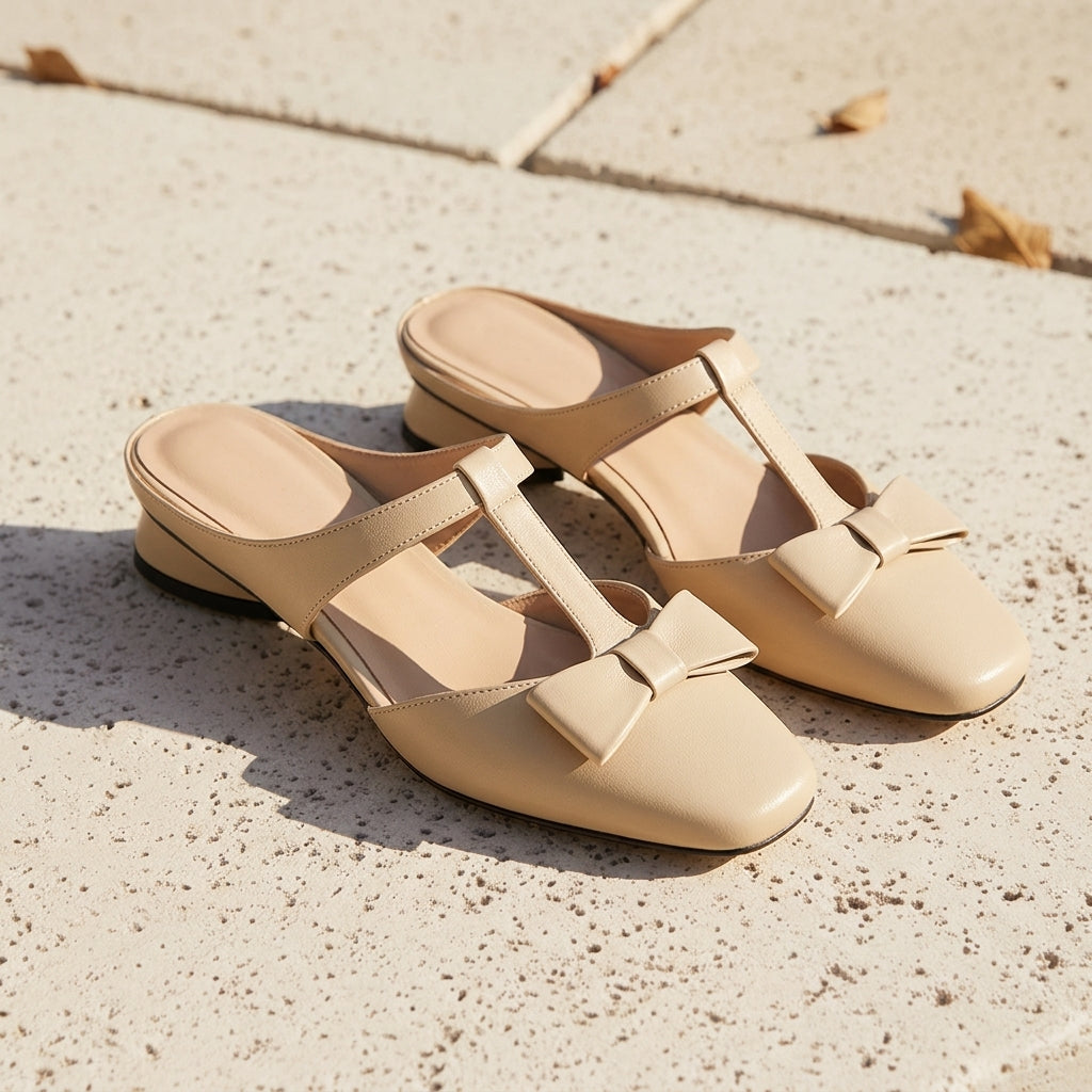 Beige and White