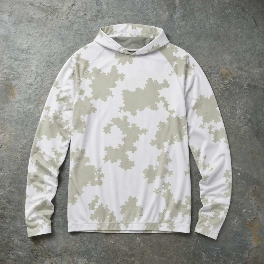 Nazare Digital Camo Hoodie in Arctic