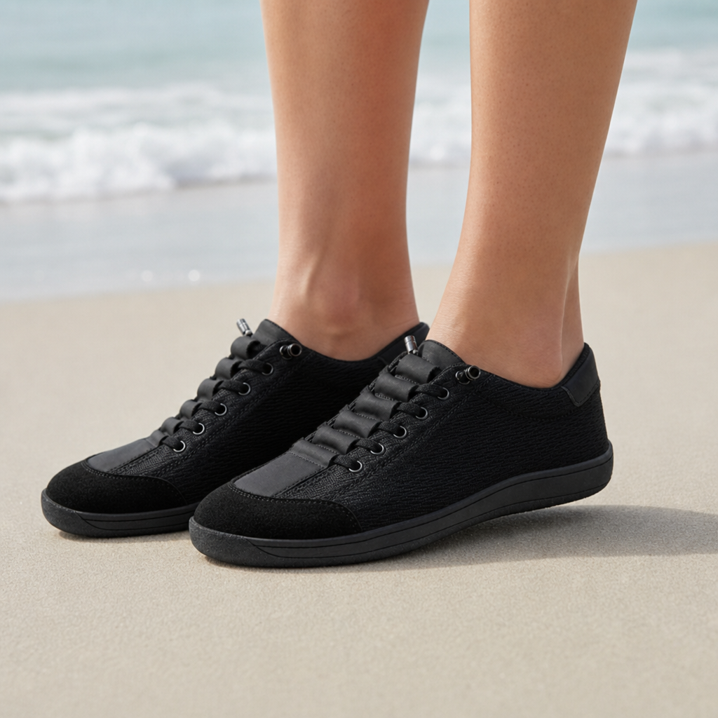 Mojacar Ombre Barefoot Sneakers in Black