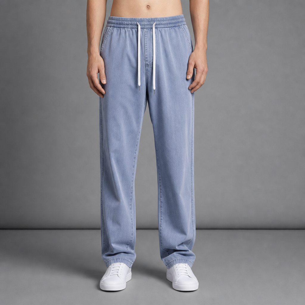 Rab Wide Leg Drawstring Pants in Blue